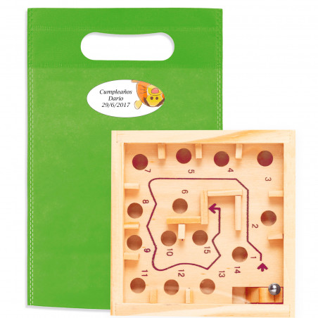 Gioco di abilità in una borsa personalizzata per i dettagli