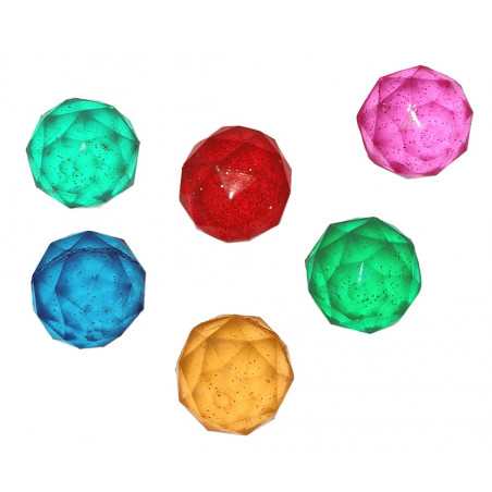 Palla rimbalzante glitterata