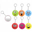 Portachiavi a specchio con emoticoni