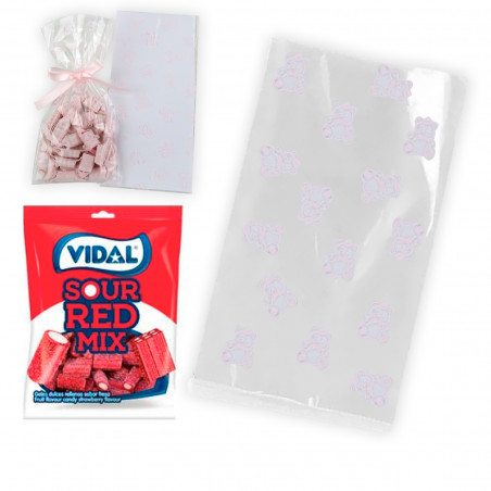 Borsa di mattoncini di gelatina decorata per dettagli