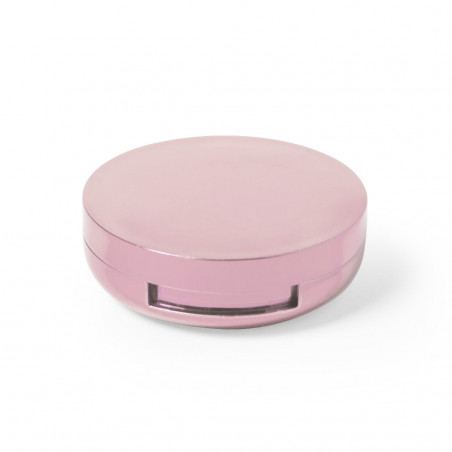 Balsamo per labbra rosa con specchio personalizzato per i dettagli