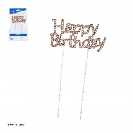 Topper per compleanno brillante