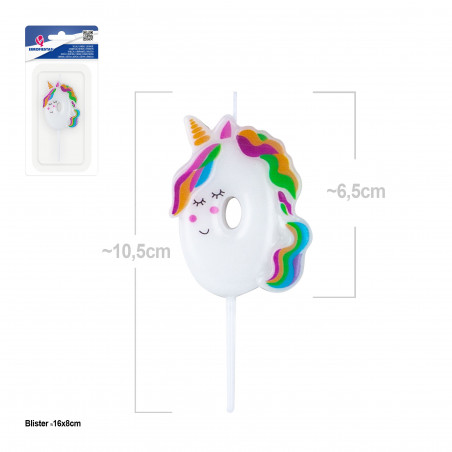 Candelina unicorno n. 0