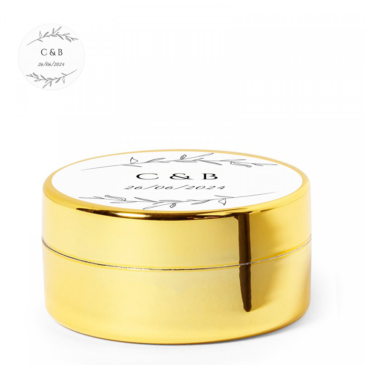 Balsamo per le labbra con tappo personalizzato per i dettagli