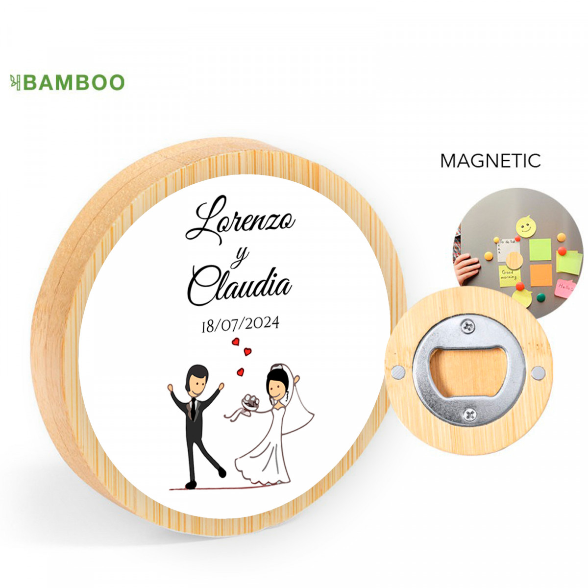 Apribottiglie a forma di cuore personalizzato, favore degli ospiti di nozze e doccia nuziale, favore di ringraziamento, regalo di nozze personalizzato (B