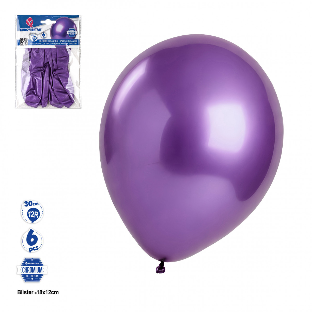 Palloncini Elio 30 Cm - Lattice Naturale, Confezione Da 50 Pezzi Color