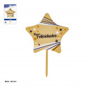 Topper per compleanni a forma di stella