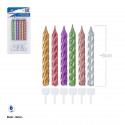 Candele multicolore per compleanni