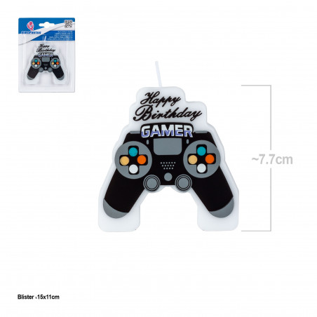 Candela di compleanno per gamer