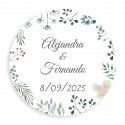 Semi di fiori di campo su bastoncini da piantare con adesivi personalizzabili ideali come regalo.