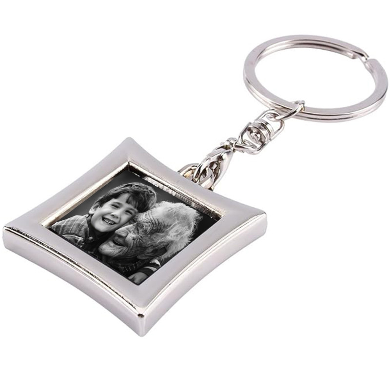Portachiavi per inserire una fotografia quadrata
