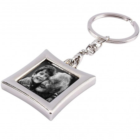 Portachiavi per inserire una fotografia quadrata