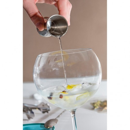 Dosificatore con caraffa per shot, etichetta e scatola personalizzata per matrimonio