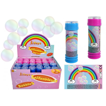 Pompero arcobaleno e lecca-lecca dipinge lingue in busta con adesivo personalizzato per dettagli