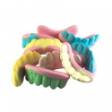 Barattolo di caramelle per dentiere di Halloween con adesivo personalizzabile