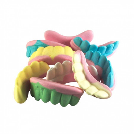Barattolo di caramelle per dentiere di Halloween con adesivo personalizzabile
