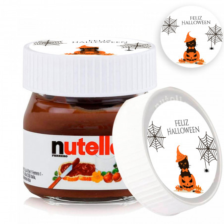 Nutella 25 grammi con coperchio personalizzato di Halloween da regalare