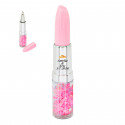 Penna rossetto rosa con adesivo personalizzato per dettagli matrimoni