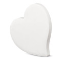 Magnete in ceramica bianca a forma di cuore per sublimare