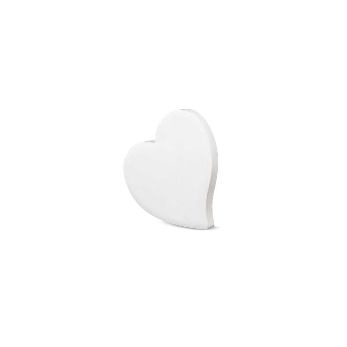 Magnete in ceramica bianca a forma di cuore per sublimare