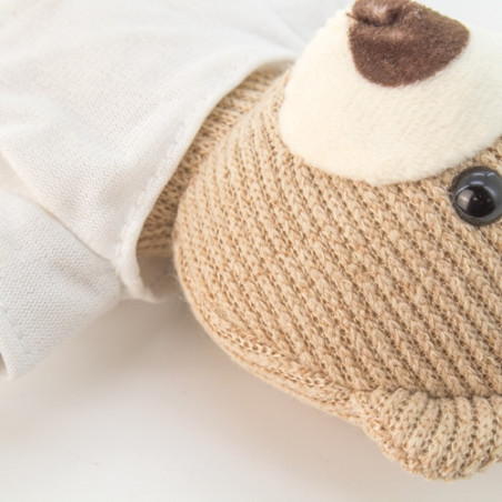 Orsetto di peluche piccolo con adesivo personalizzato da regalare per il battesimo