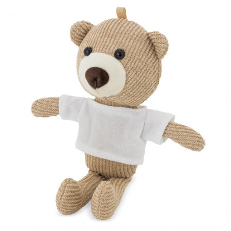 Orsetto di peluche piccolo con adesivo personalizzato da regalare per il battesimo
