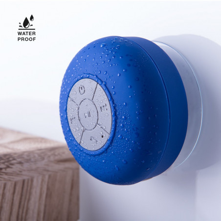 Altoparlante rosso bluetooth impermeabile rosso con adesivo speciale Natale Babbo Natale e amici