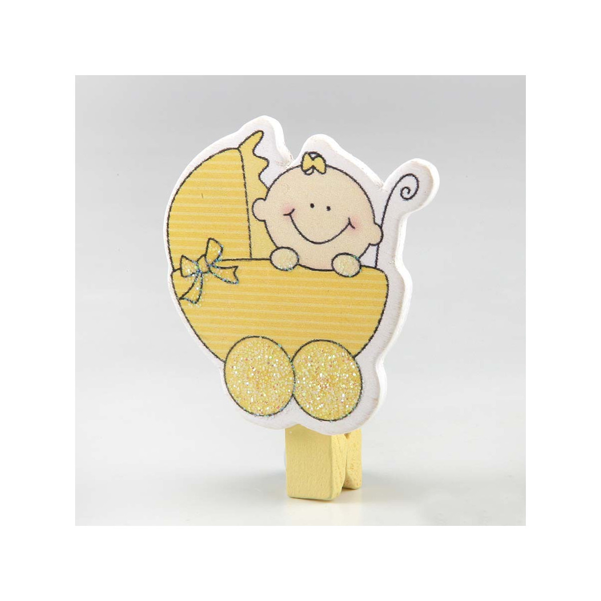 Pinzette in legno decorato