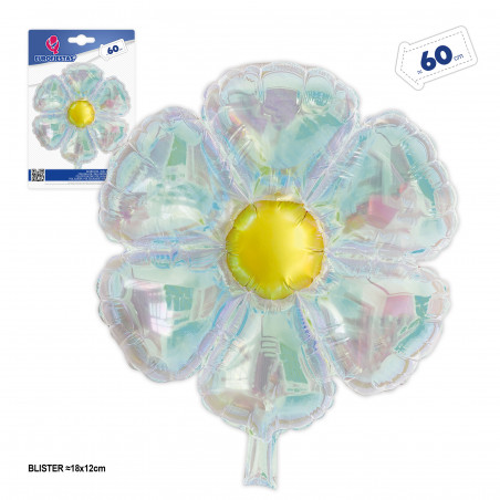 Globo a forma di fiore bianco brillante