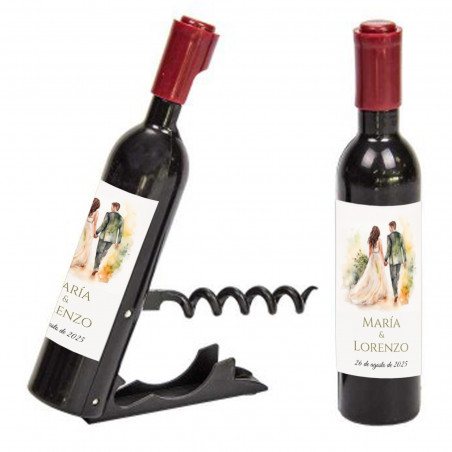 Apribottiglie da vino per dettagli da uomo nei matrimoni