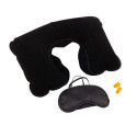 Set da viaggio di colore nero con adesivo minimalista personalizzabile per matrimoni
