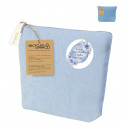 Necessaire in cotone riciclato con adesivo floreale personalizzato