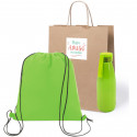 Zaino regalo con borraccia in borsa di kraft personalizzata