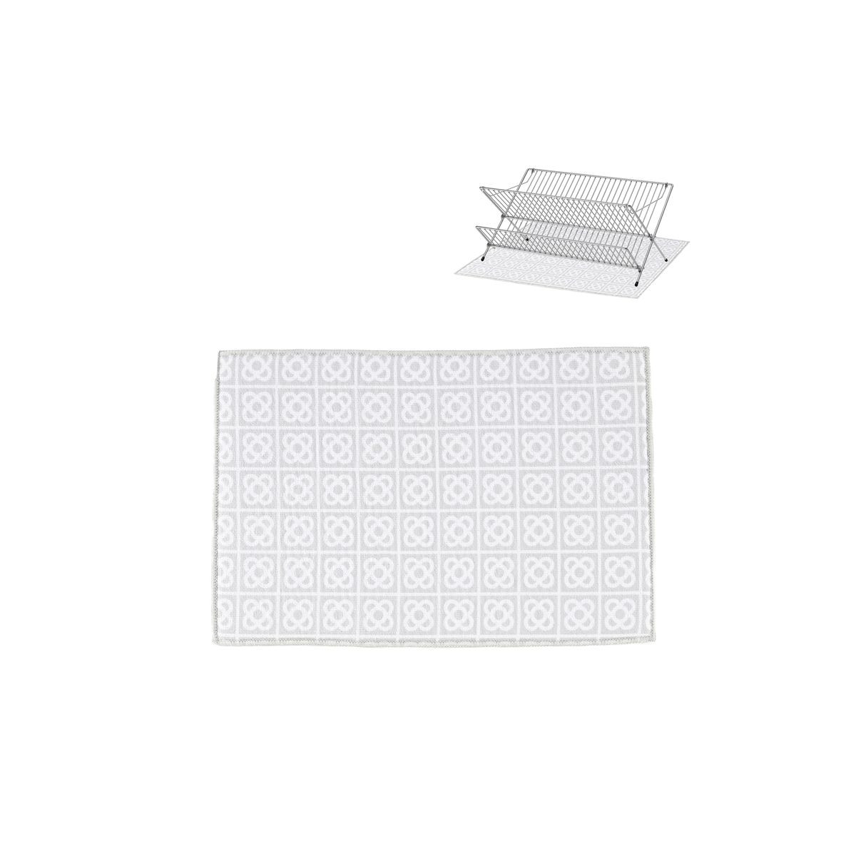 Tappetino scolapiatti decorato con disegni geometrici