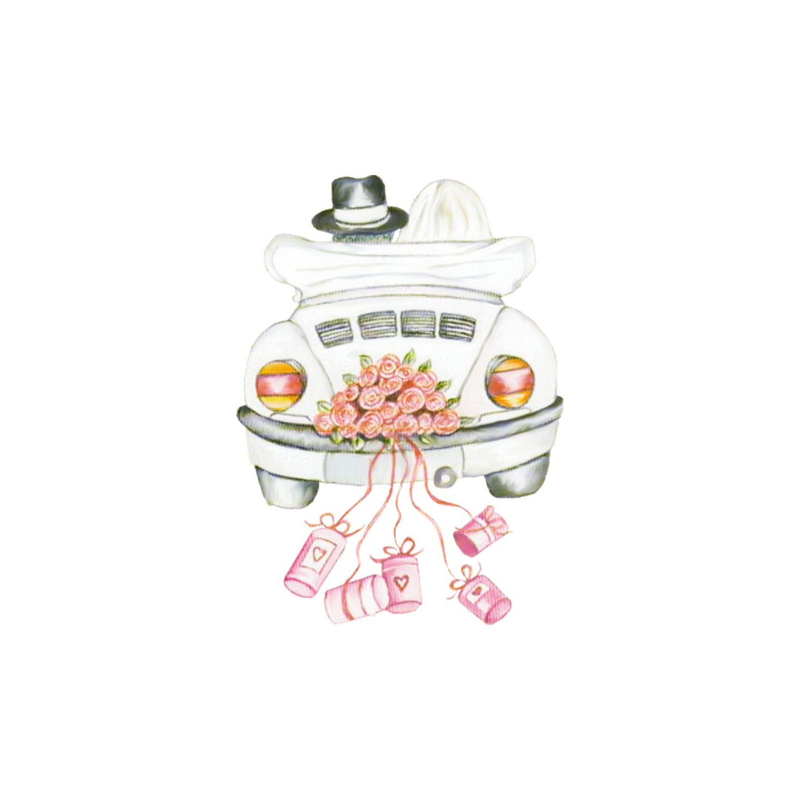 Adesivi auto matrimonio