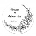Vaso pieghevole con adesivo personalizzato da regalare