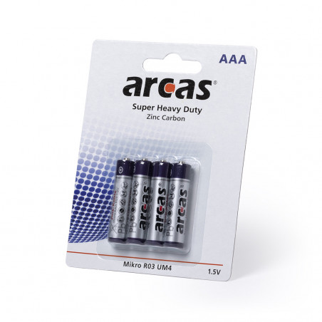 Blister di 4 batterie 1,5V AAA R03