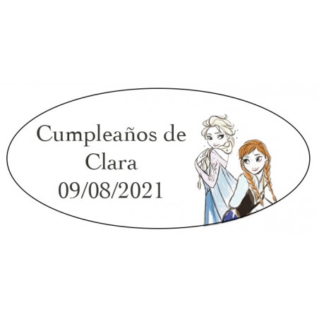 Guanti polari azzurri per bambini e lecca-lecca in sacchetto con adesivo di Frozen per gli invitati
