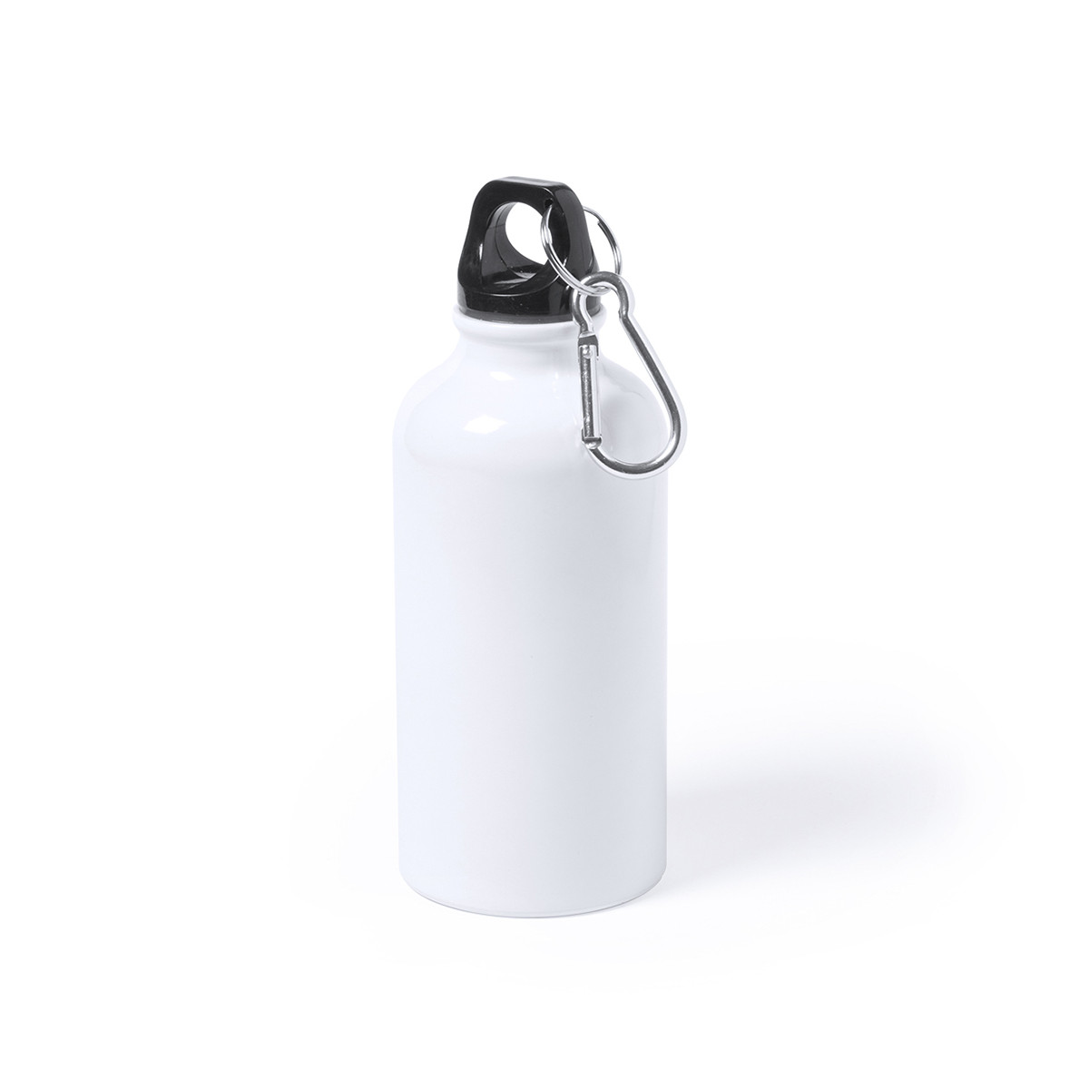 Bidone in alluminio da 400 ml con moschettone Personalizzabile e pratico