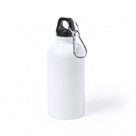 Bidone in alluminio da 400 ml con moschettone Personalizzabile e pratico