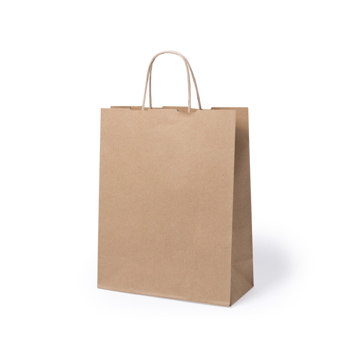Borsa di carta kraft con manici attorcigliati Ideale per eventi e regali