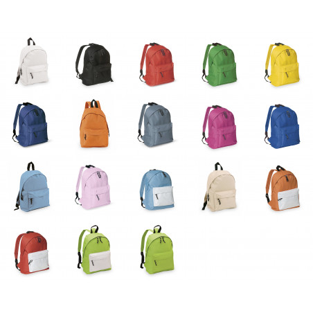 Mochila in Poliestere 600D con Tasca Frontale Regalo Pratico e Colorato per Ospiti
