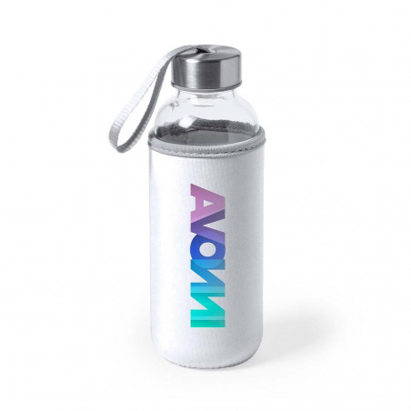 Bidone di Vetro con Custodia in Neoprene da 420ml: Il dettaglio ecologico, colorato e pratico per i tuoi eventi