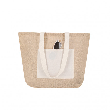 Borsa in juta e cotone ecologico per eventi