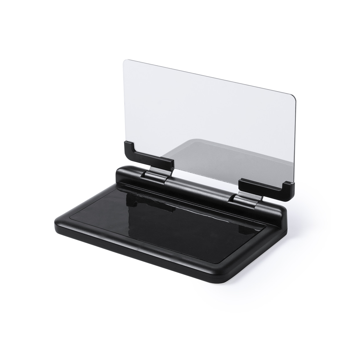 Supporto per smartphone con schermo riflettente e base antiscivolo per auto