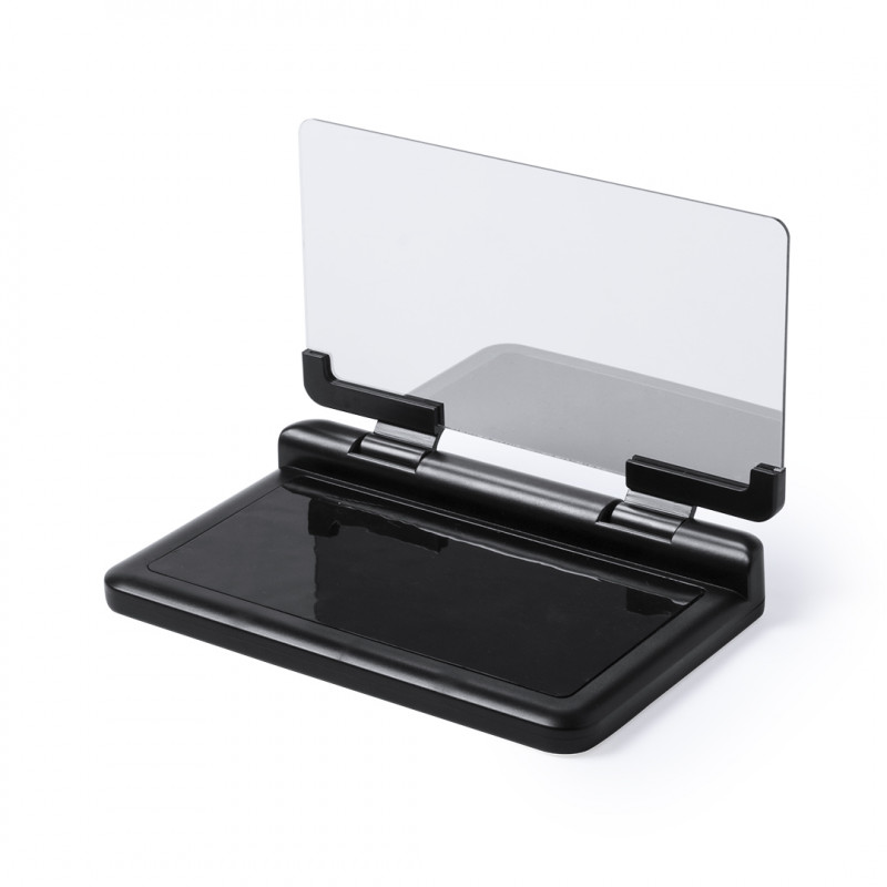 Supporto per smartphone con schermo riflettente e base antiscivolo per auto