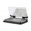 Supporto per smartphone con schermo riflettente e base antiscivolo per auto