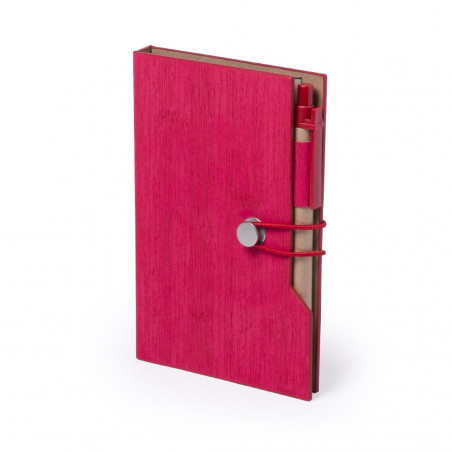 Blocco note in similpelle con penna
