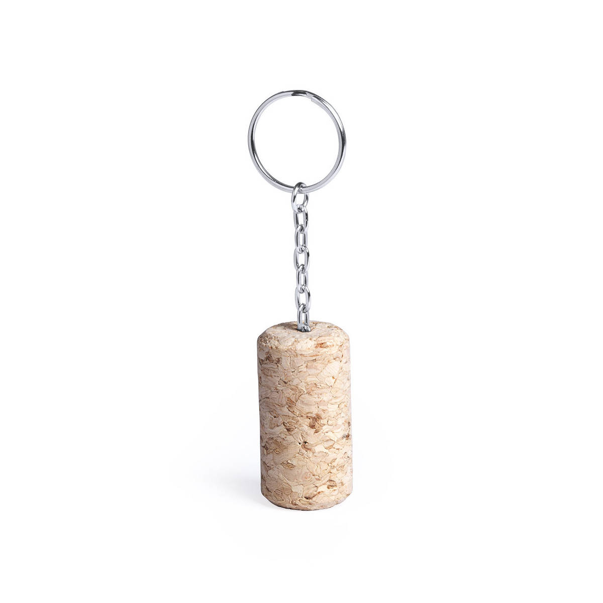 Portachiavi in sughero a forma di tappo di vino