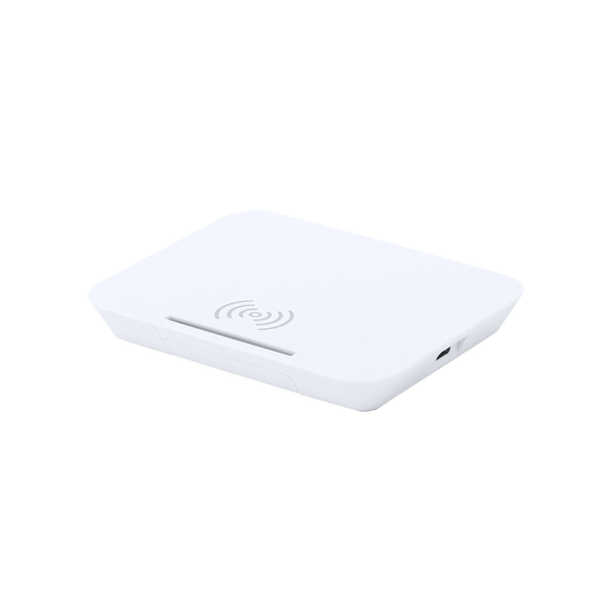 Caricabatterie wireless bianco con supporto per smartphone